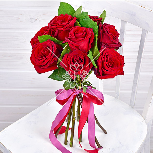 Страстное Фламенко - букет из красных роз